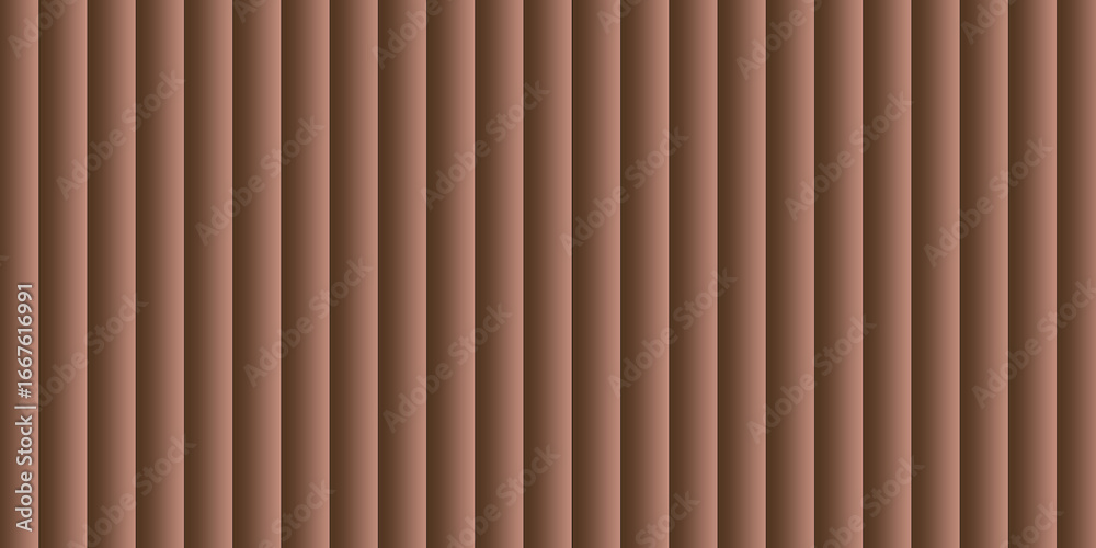 Obraz premium Brown gradient striped background, abstract vertical lines texture modern digital pattern design illustration