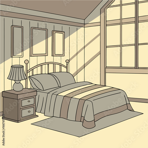 interior of a bedroom