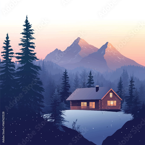 a peaceful mountain