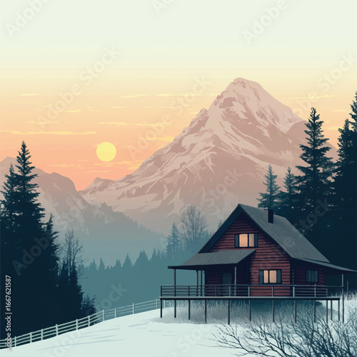 a peaceful mountain
