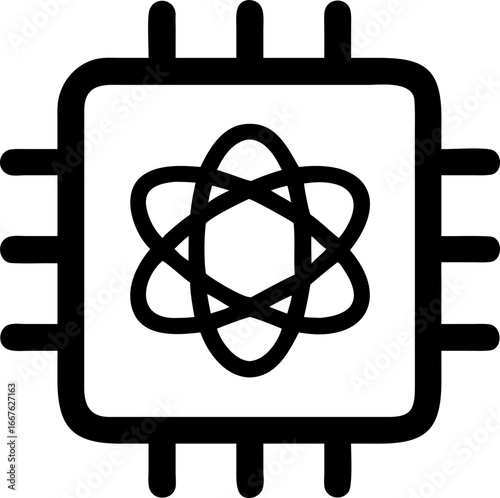 Futuristic quantum computing chip design