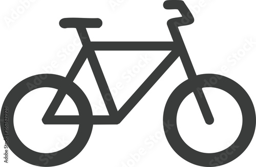 Simple Bicycle Icon Vector Illustration bike cycle transport transportation vehicle travel journey