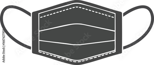 Simple Black and White Face Mask protection medical health hygiene virus pandemic