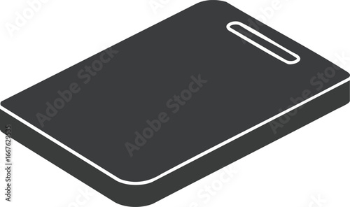Simple Isometric Cutting Board Icon cutting board chopping board kitchen food preparation cooking utensil