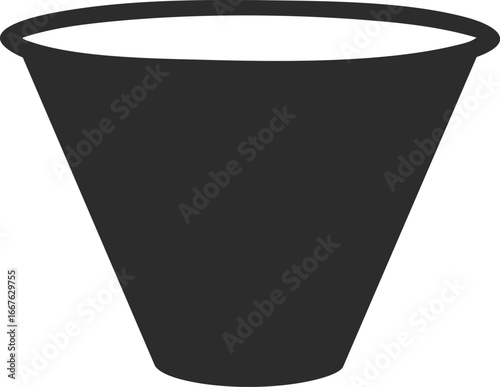 Simple Paper Cup Icon disposable drink coffee beverage takeaway container food hot