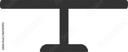 Simple Table Icon Illustration on White Background furniture design minimalist graphic vector