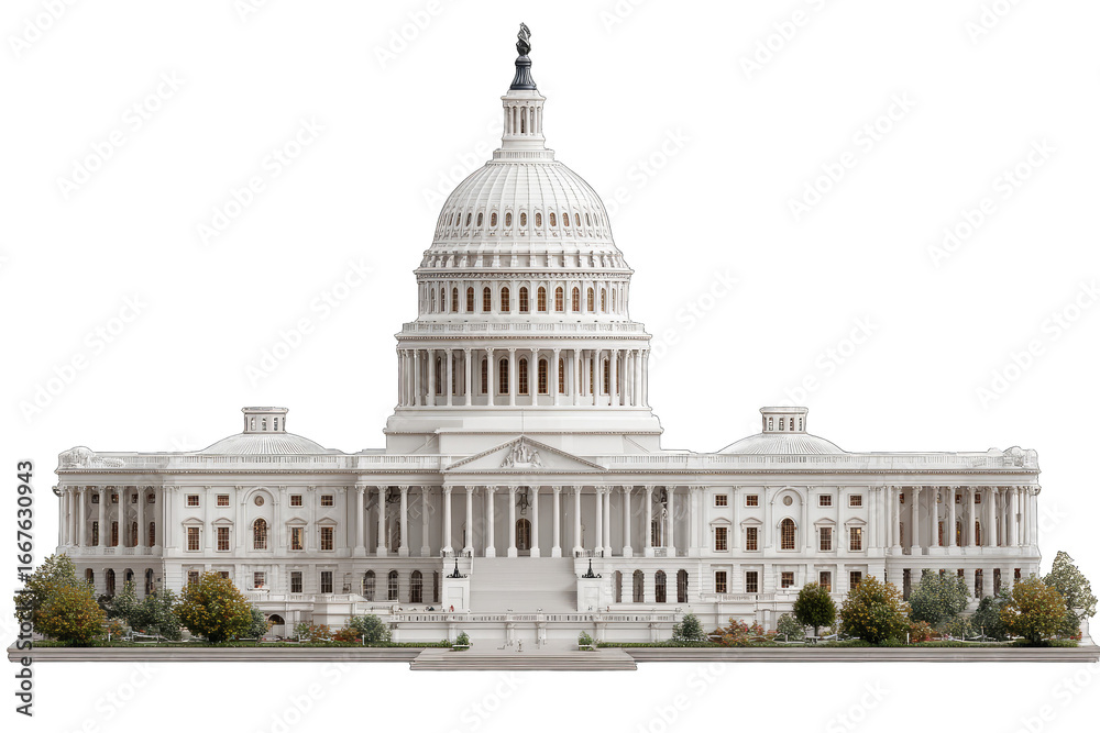 Obraz premium Detailed model of the US Capitol Building