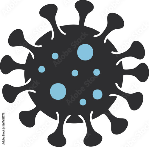 Virus Icon Graphic Design illustration symbol medical healthcare disease infection microbiology bacteria