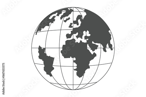 Planet icon set. Global map. Map symbol. international earth globe icon, World globe icon, Line vector