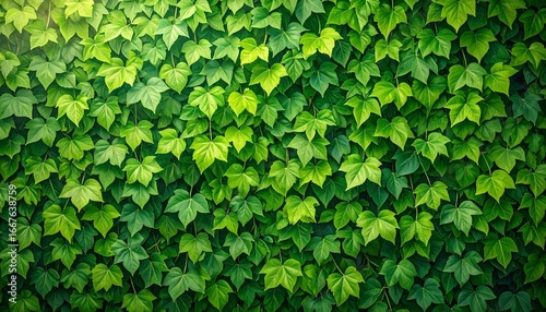 Wallpaper Mural Lush green ivy wall covering a vertical surface Torontodigital.ca