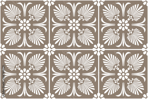 Vector golden square endless pattern ornament ancient Greece. Classic tile pattern of the Roman Empire. Patterns of Greece and Ancient Rome. Typical Egyptian, Assyrian and Greek motifs.