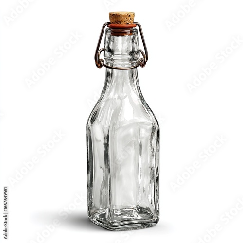 Wallpaper Mural Empty swing top glass bottle with transparent background Torontodigital.ca