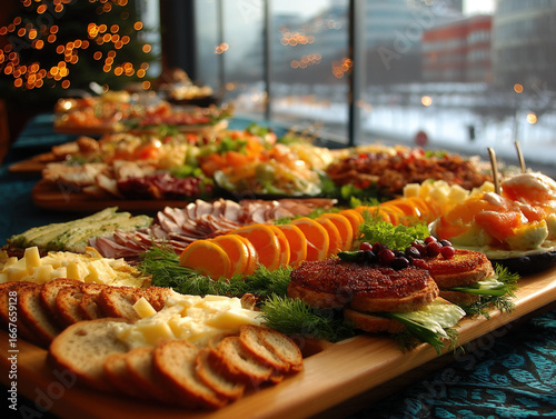 Swedish smorgasbord: Buffet...