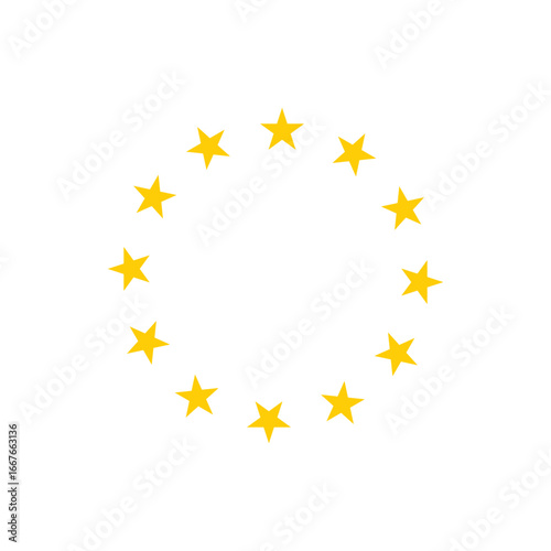 Stars in circle icon vector illustration graphic design