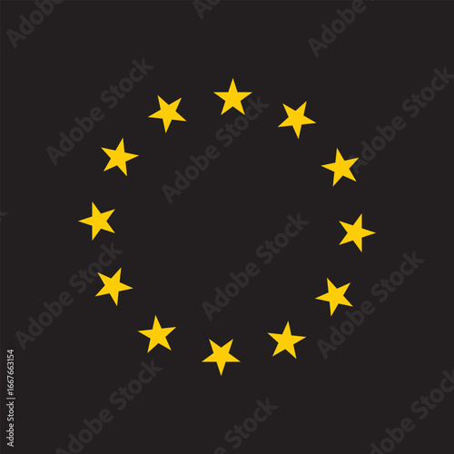 Stars in circle icon vector illustration graphic design 