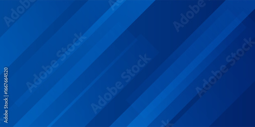 Abstract blue background with glowing geometric lines. Modern blue gradient square shape design. Futuristic technology concept. Suit for brochure,