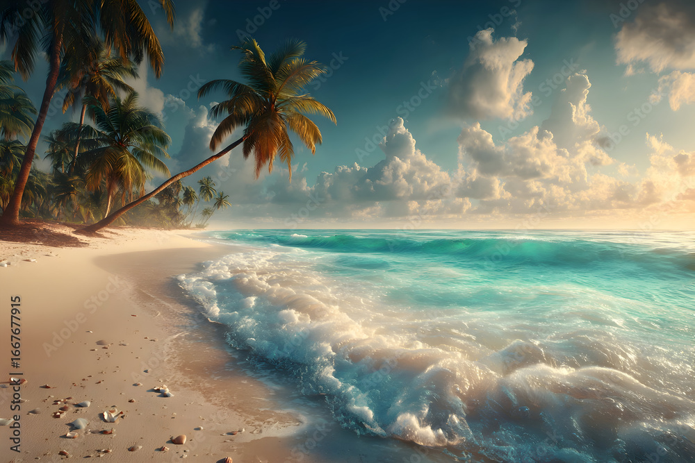 Fototapeta premium Tropical Beach Sunrise