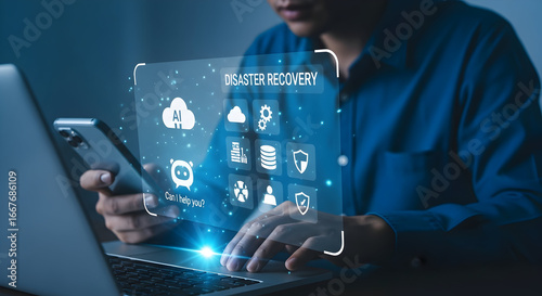 Proactive disaster recovery planning with AI and cloud technology for business continuity and data security