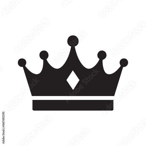 crown vector design element on white background