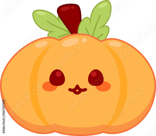 vector illustration of orange pumpkin