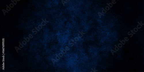 Abstract dark blue grunge natural smooth cement concrete floor and plaster dirty wall background texture. blue marble texture and blue paper texture. plastered long panoramic concrete wall background.