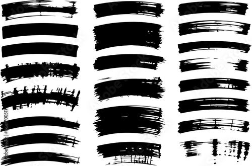 Wallpaper Mural Grunge Brush Stroke Set Torontodigital.ca