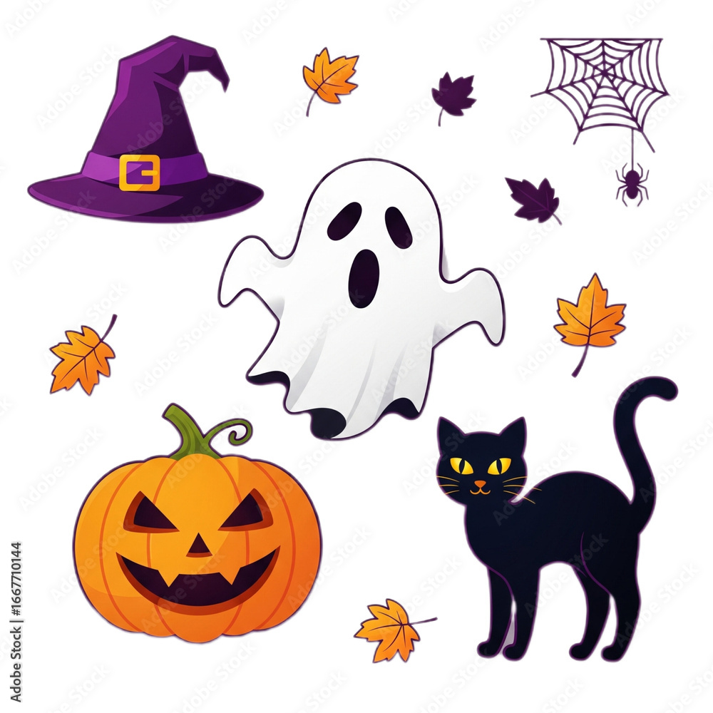 Fototapeta premium halloween vector set