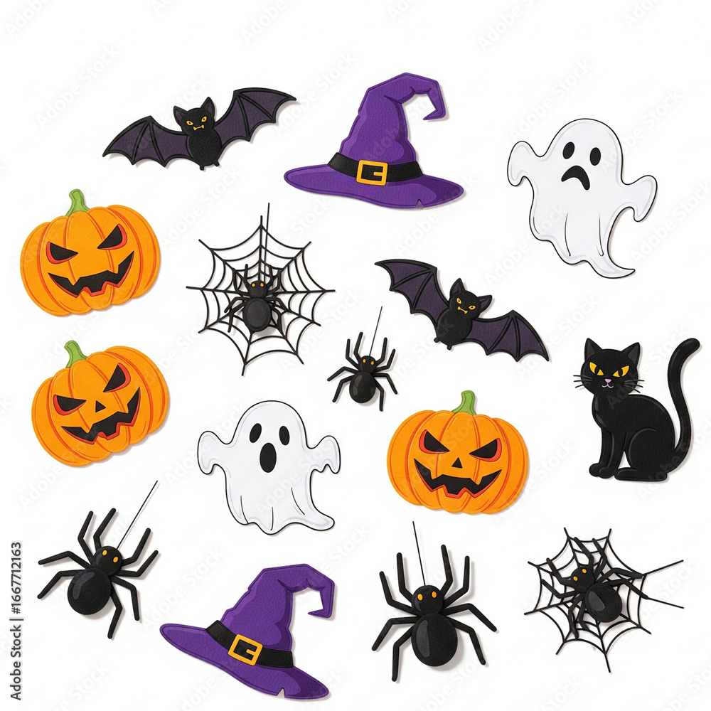 Fototapeta premium halloween icons set