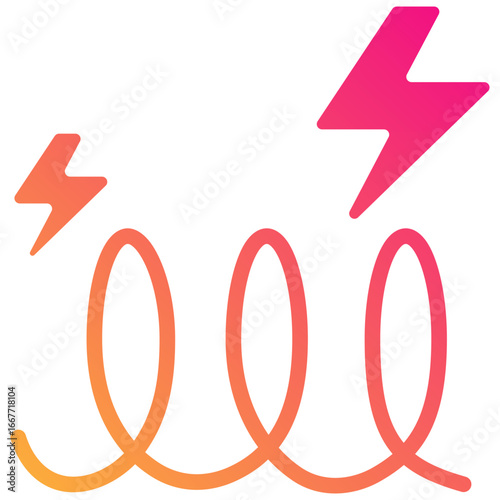 coil gradient fill icon