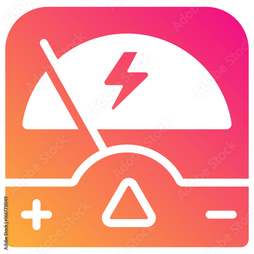 ammeter gradient fill icon