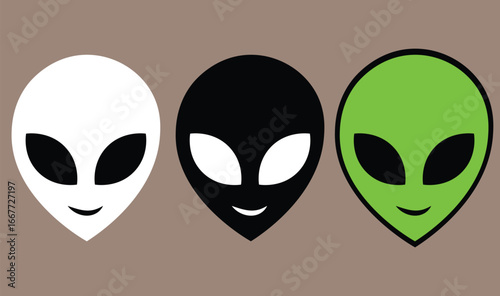 vector illustration of a mask, vector illustration of a alien head