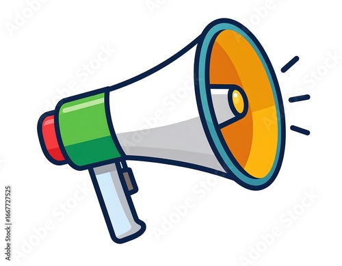 Cartoon megaphone