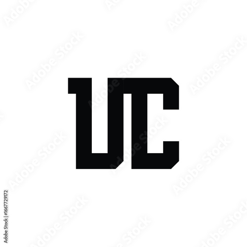 Free Download UC monogram logo design letter text name symbol monochrome logotype alphabet character simple logo - GFXLoad