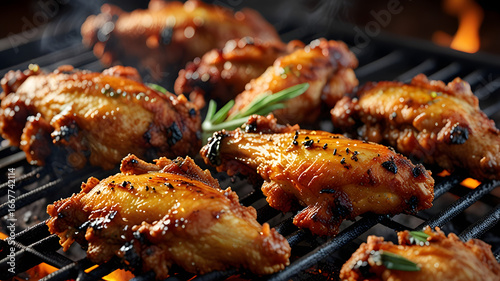 Wallpaper Mural Appetizing Fried Chicken Wings with Dipping Sauce Torontodigital.ca