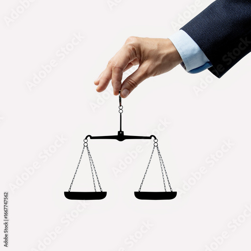 Photography The scales of justice are in the hands of a just judge