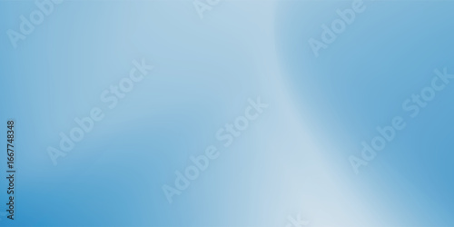 Winter Blue Gradient Background. Christmas blue white snowy landscape bg. Fluid wave soft transitions. vector eps10