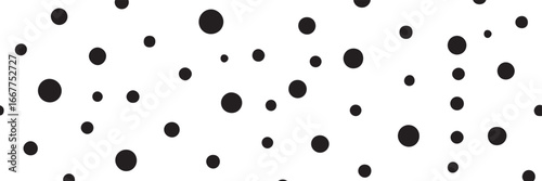 Seamless pattern with pink polka dots