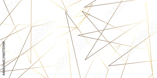 Abstract background with liens and triangles shape on white background. White and golden geometric overlapping rectangle pattern Geometric background soft shadows as patten ..White polygon textured .