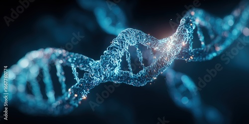 DNA image with blue light
