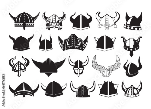 Viking Helmet vector, Viking Helmet clipart, Viking Helmet silhouette