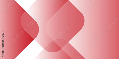 Abstract white background with red circle lines. Digital future technology eps10