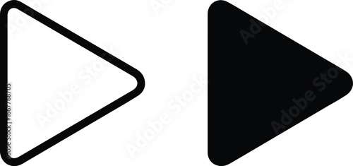 Collection of Editable Play Button Icons