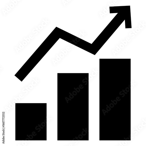 Icono símbolo crecimiento estadística 