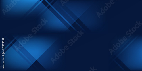 Modern black dark navy blue silver abstract pattern background. Geometric shape art