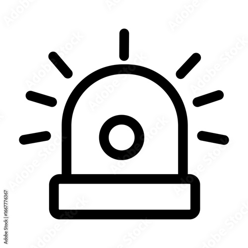 emergency siren light icon