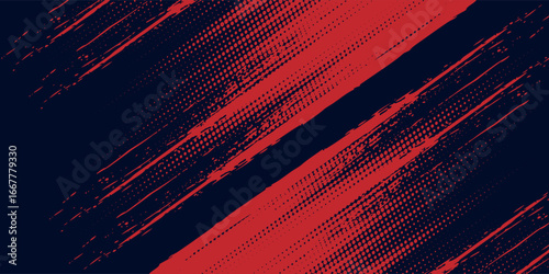 Black and red abstract grunge background with halftone style abstract