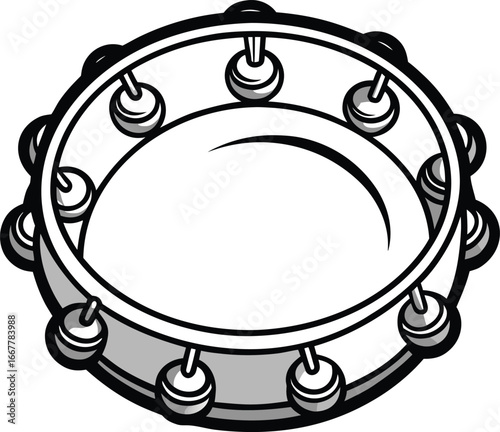 tambourine with jingles visible