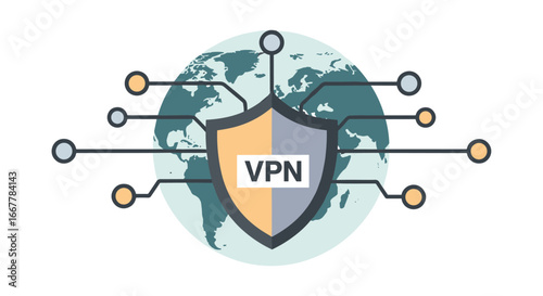 A secure Virtual Private Network (VPN) shield safeguards global internet connections, providing essential privacy and data protection for users everywhere.