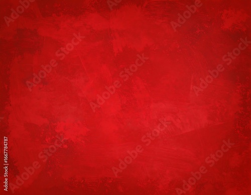 Abstract red textured background with subtle variations in shade and brush strokes