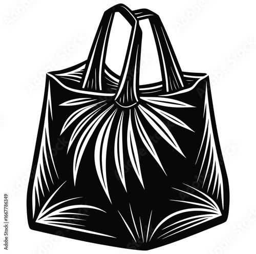 Vector illustration of a bag and tent icon for shopping and travel design